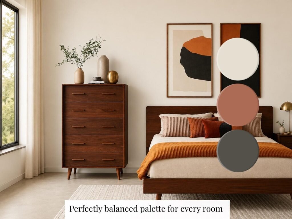 Mid-Century Behr Paint Color Palette image 4
