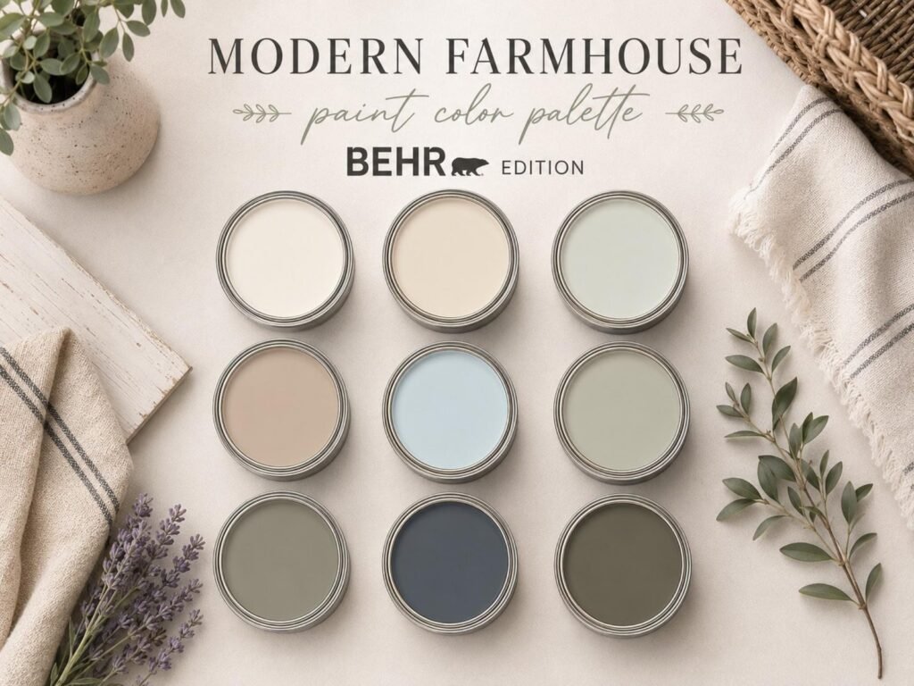 Modern Farmhouse Paint Color Palette image 1