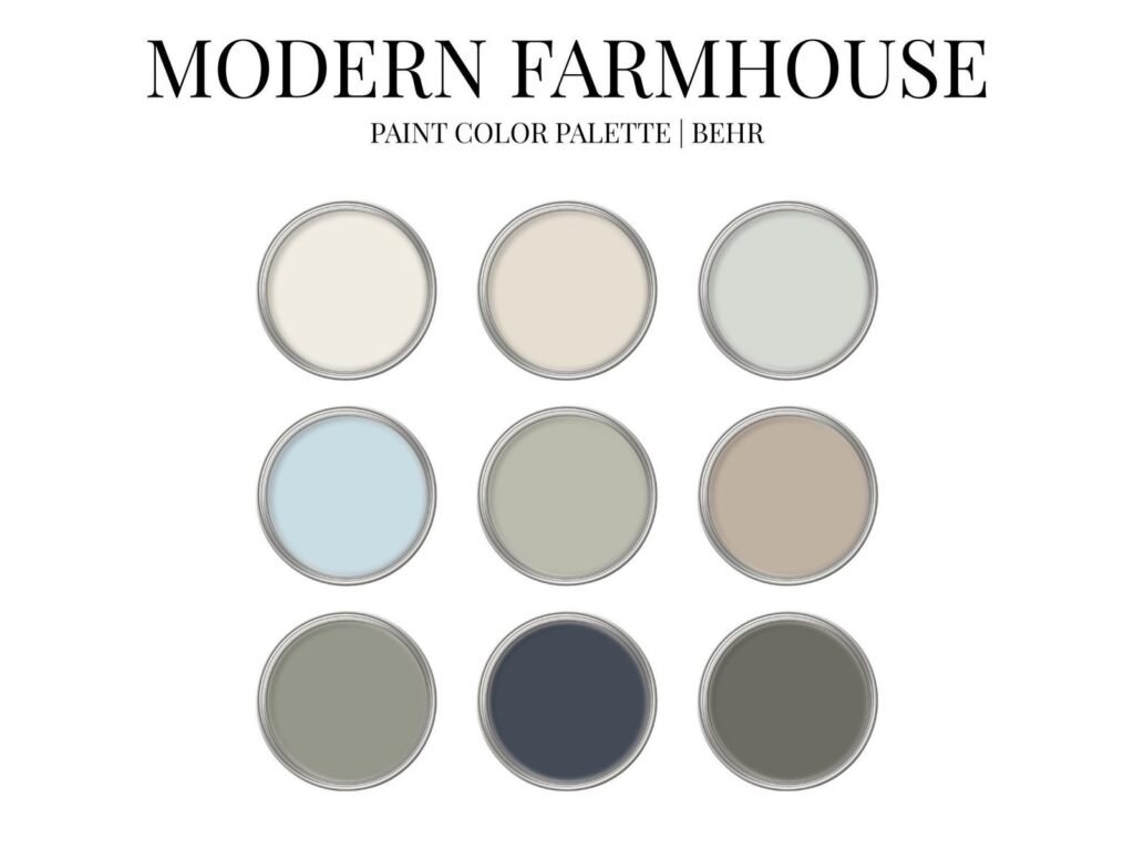 Modern Farmhouse Paint Color Palette image 2
