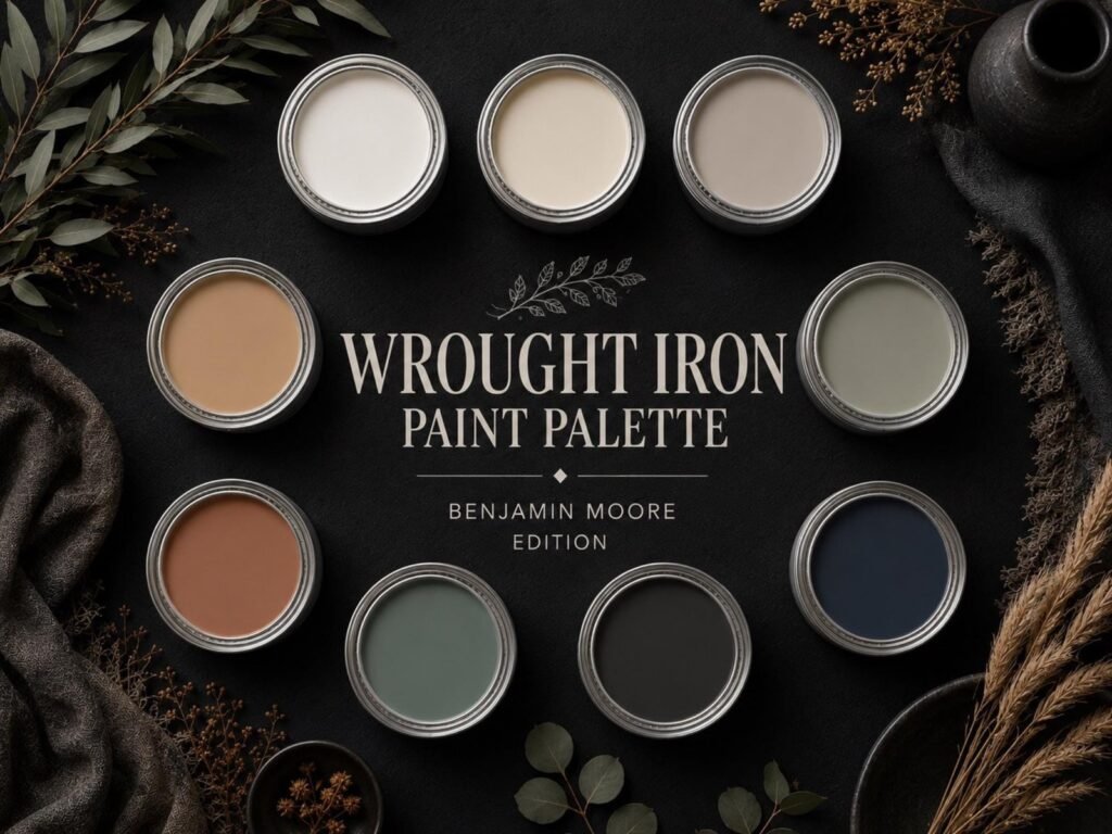 Benjamin Moore Wrought Iron Paint Color Palette image 1