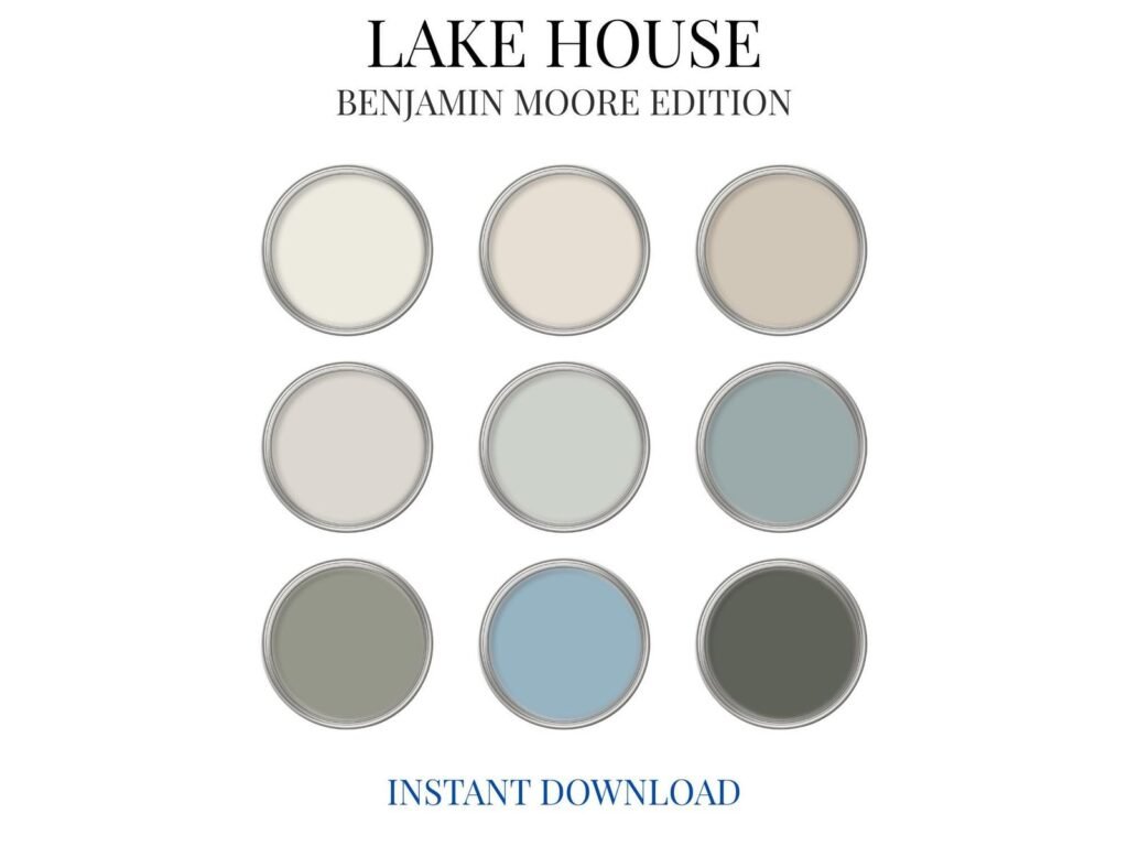 Lake House Paint Color Palette (Benjamin Moore Edition) image 2
