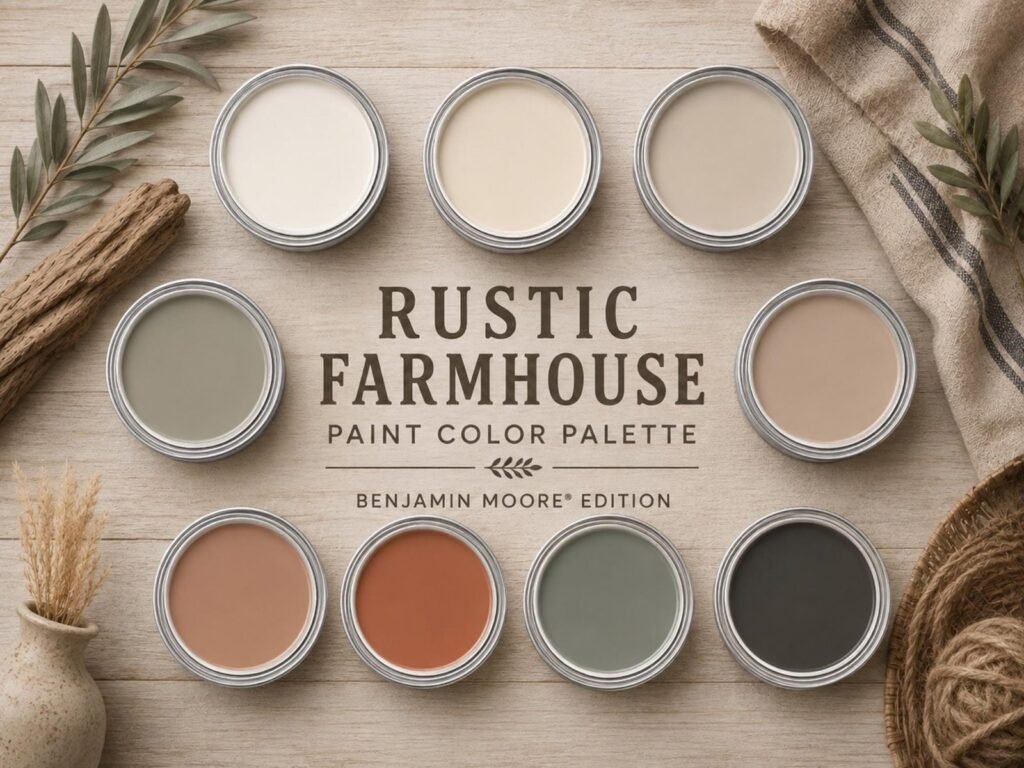 Rustic Farmhouse Paint Color Palette image 1