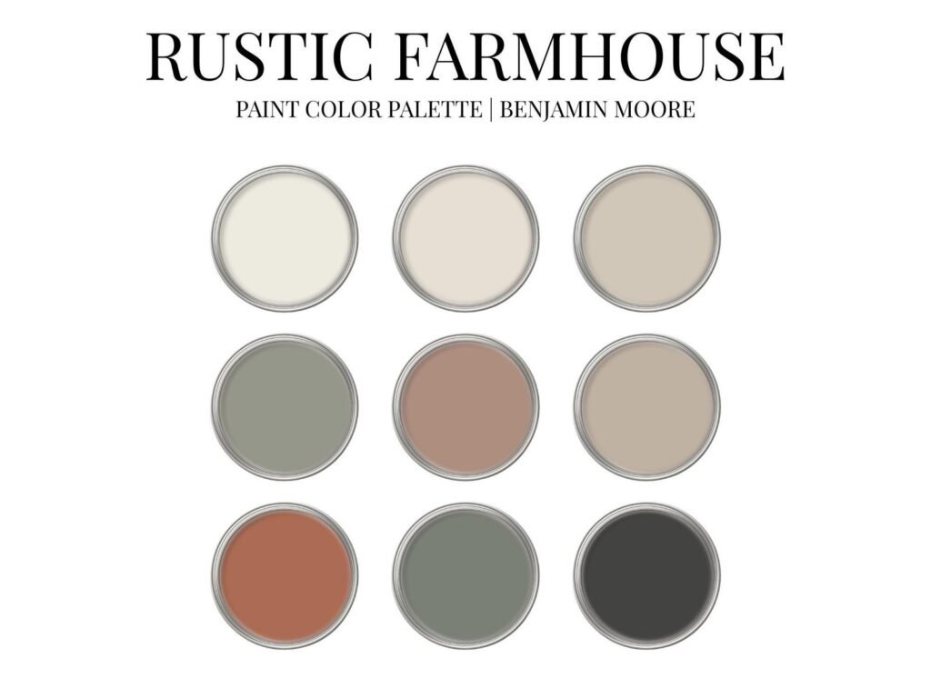 Rustic Farmhouse Paint Color Palette image 2