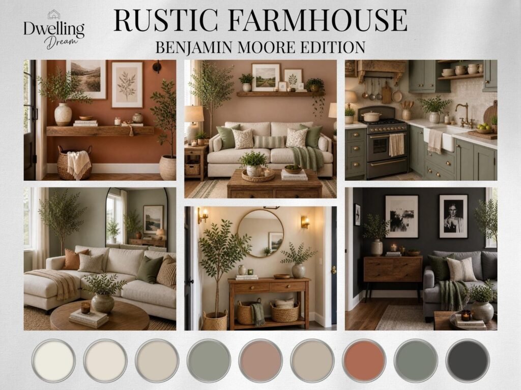 Rustic Farmhouse Paint Color Palette image 3