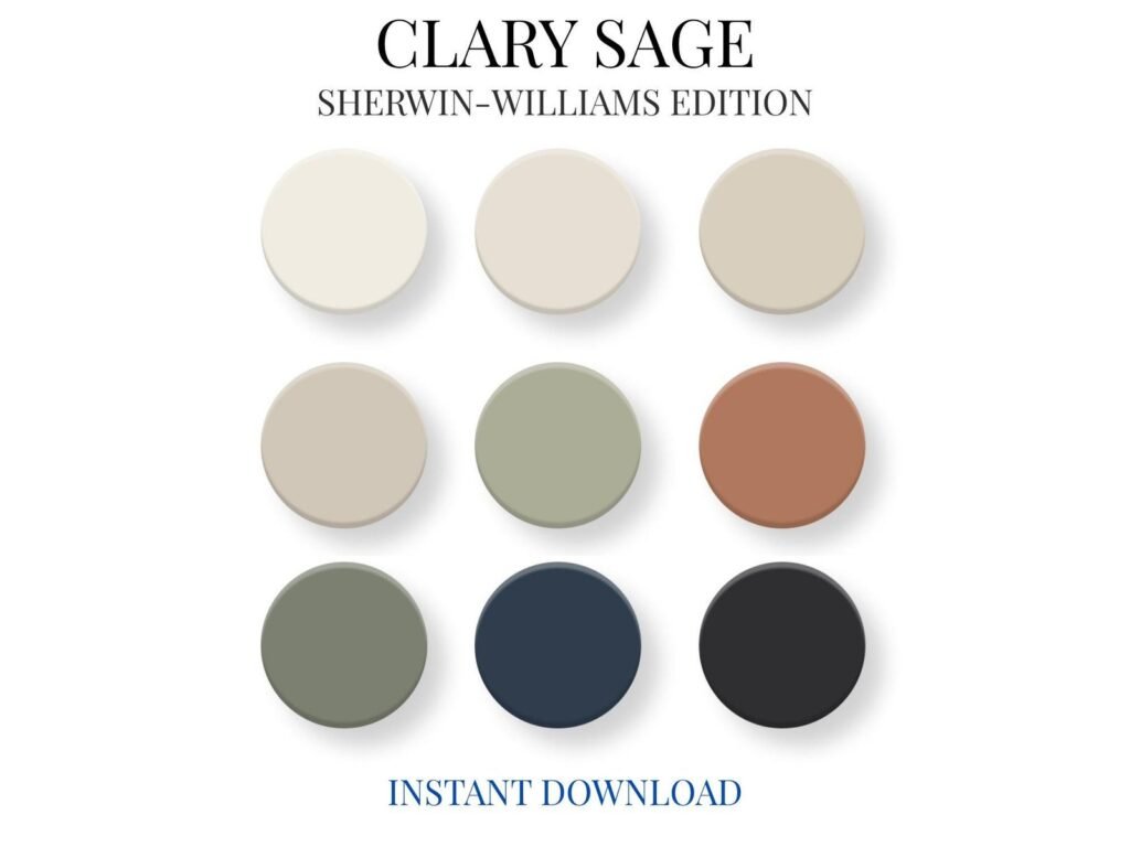 Clary Sage Paint Color Palette image 7