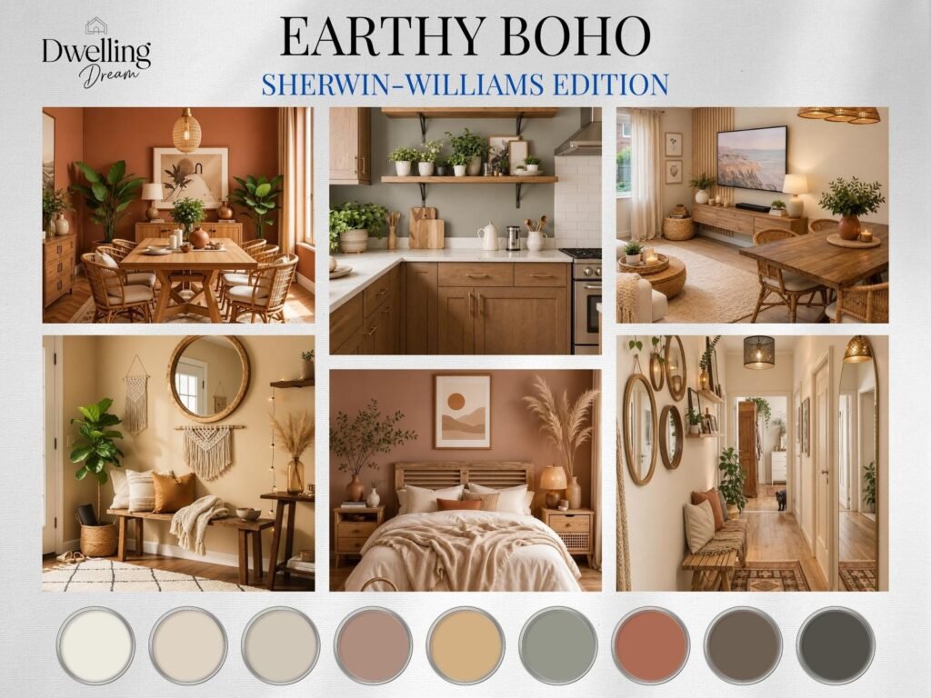 Earthy Boho Paint Color Palette image 2