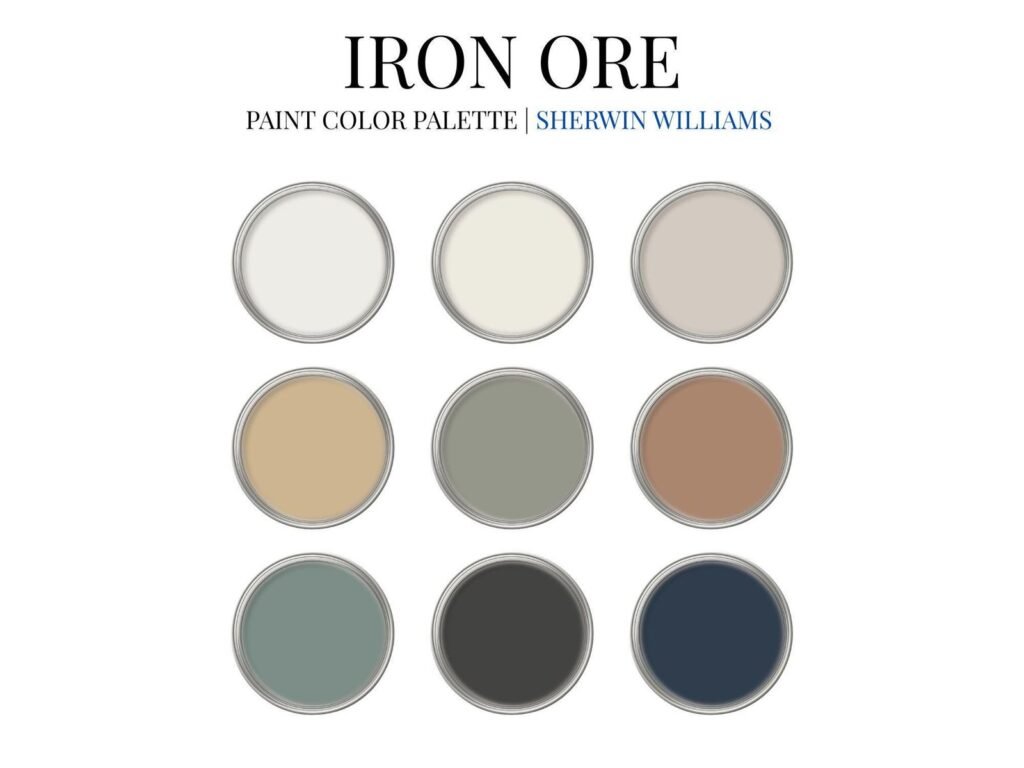 Iron Ore Sherwin Williams Paint Palette image 2