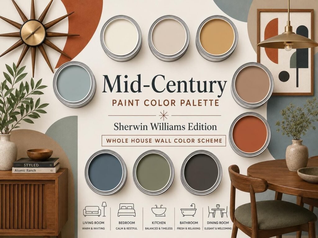 Mid Century Modern Color Palette image 1