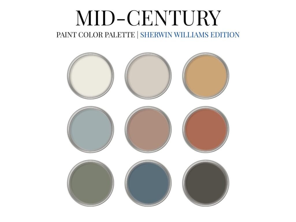 Mid Century Modern Color Palette image 2