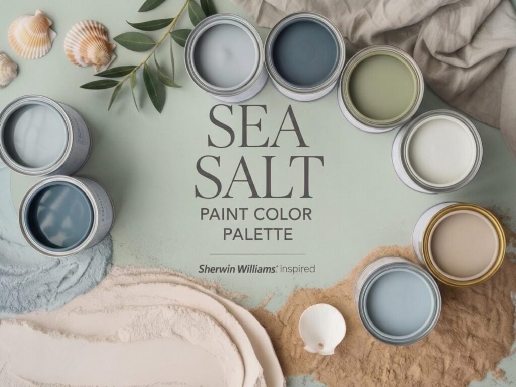 Sherwin Williams Sea Salt Paint Color Palette image 1