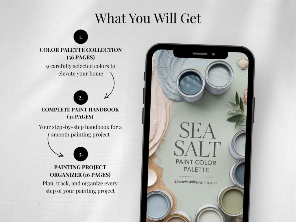 Sherwin Williams Sea Salt Paint Color Palette image 8