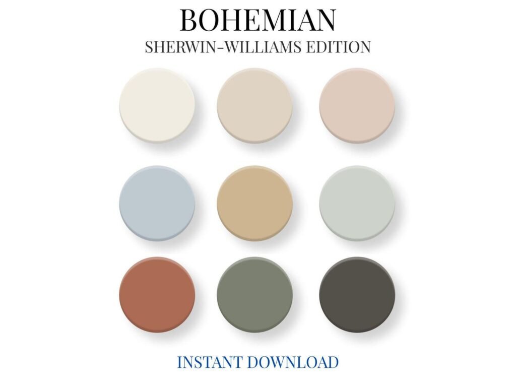 Sherwin Williams Bohemian Paint Palette image 7